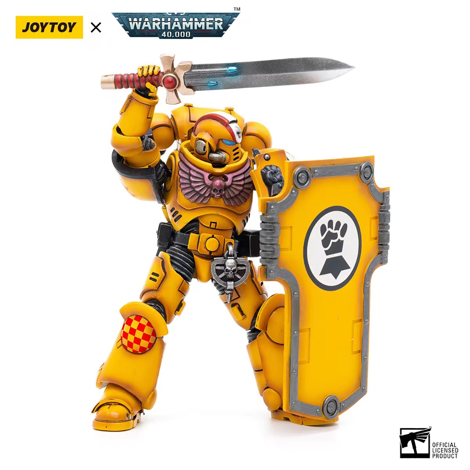 JOYTOY Warhammer 40K Imperiar Fists Intercessors Primaris Lieutenant Naviaz figure