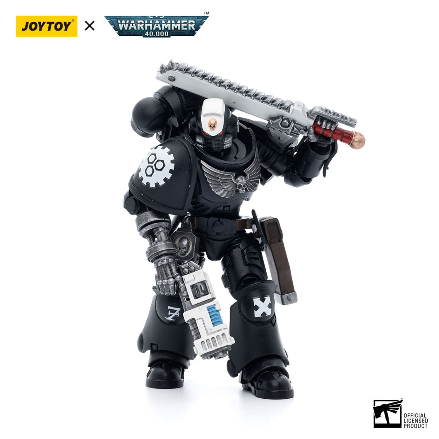 JOYTOY Warhammer 40K Iron Hands Assault Intercessors Sergeant Kalock figure