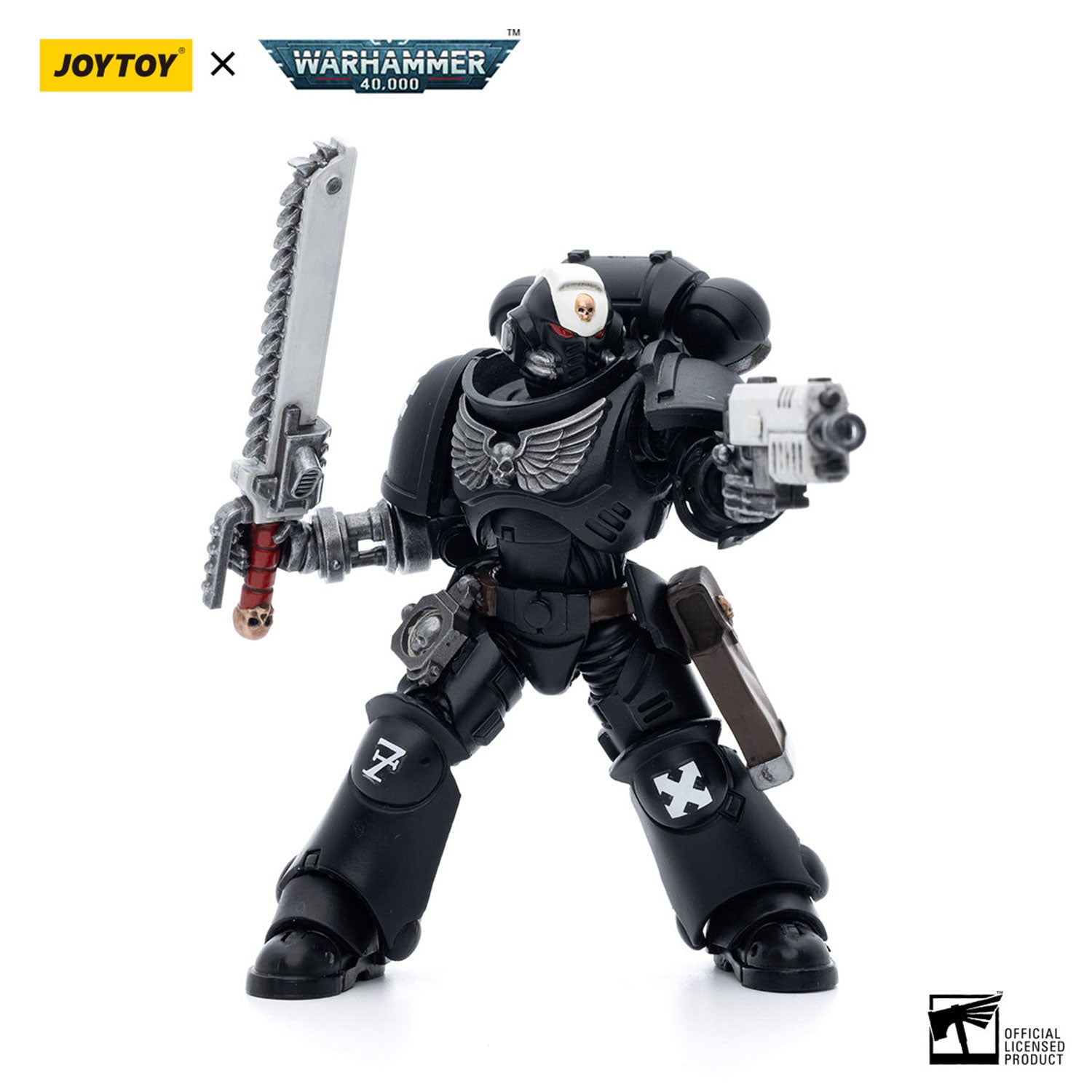 JOYTOY Warhammer 40K Iron Hands Assault Intercessors Sergeant Kalock figure