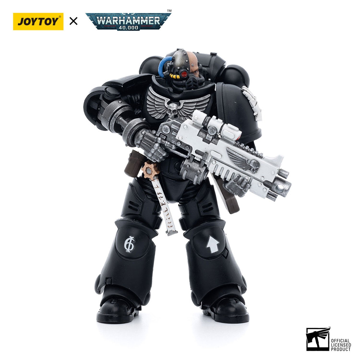 JOYTOY Warhammer 40K Iron Hands Intercessors Brother Gravak figure