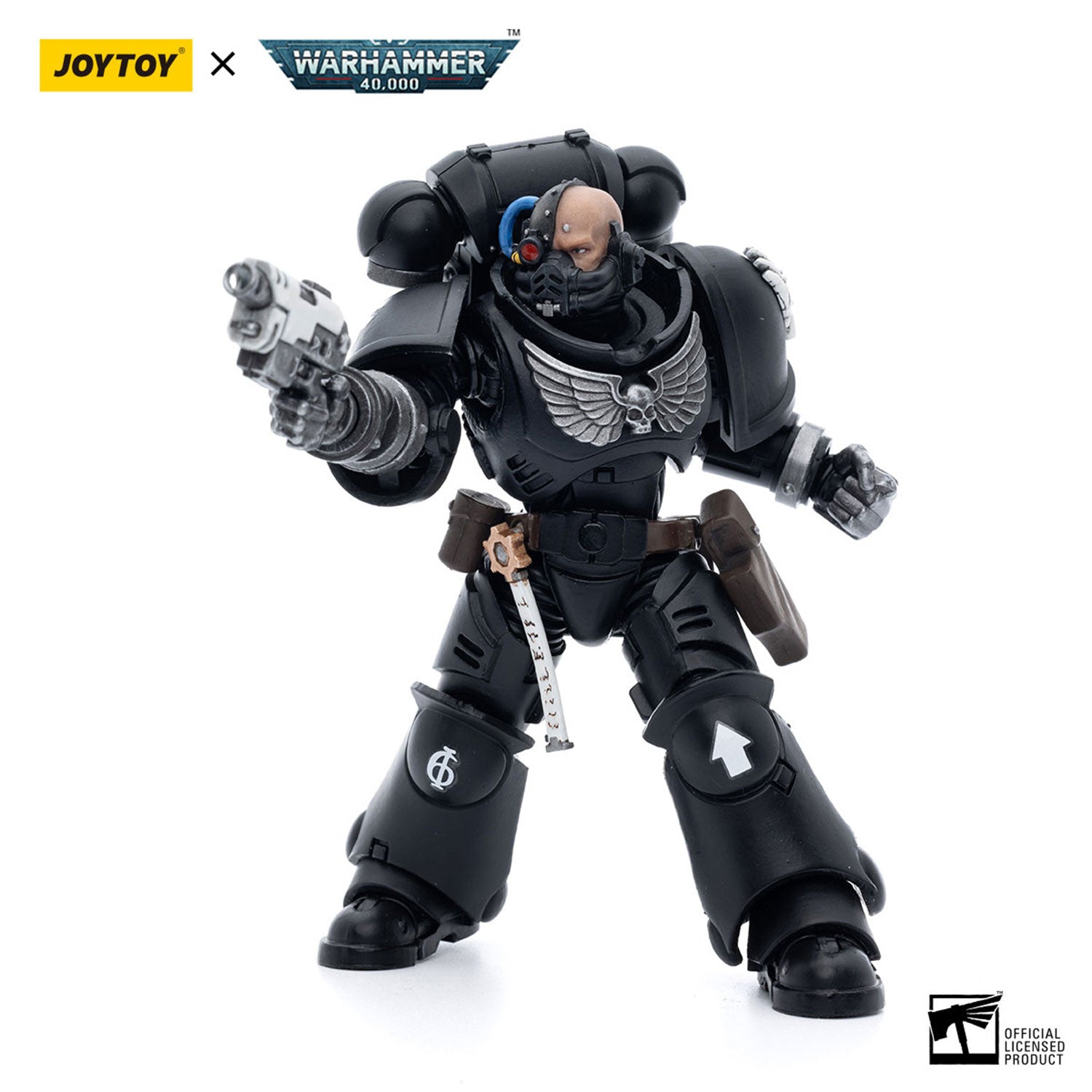 JOYTOY Warhammer 40K Iron Hands Intercessors Brother Gravak figure