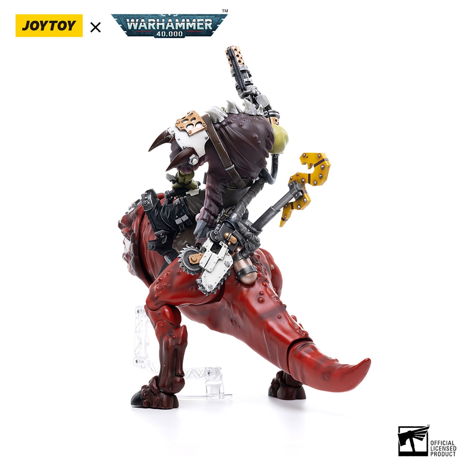 JOYTOY Warhammer 40K Ork Kommandos Orks Squighog Nob On Smasha Squig figure