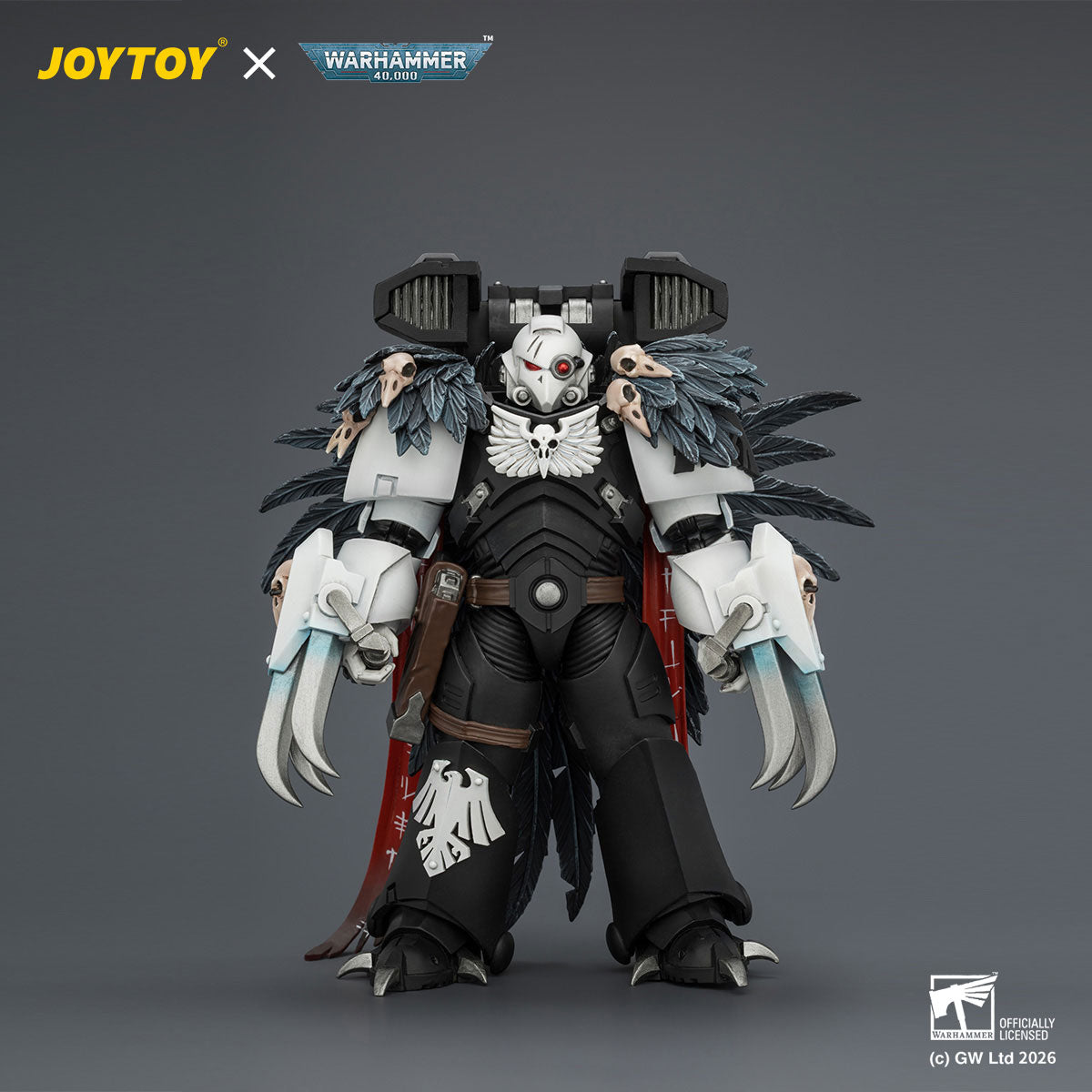 JOYTOY Warhammer 40K Raven Guard Chapter Master Aethon Shaan figure