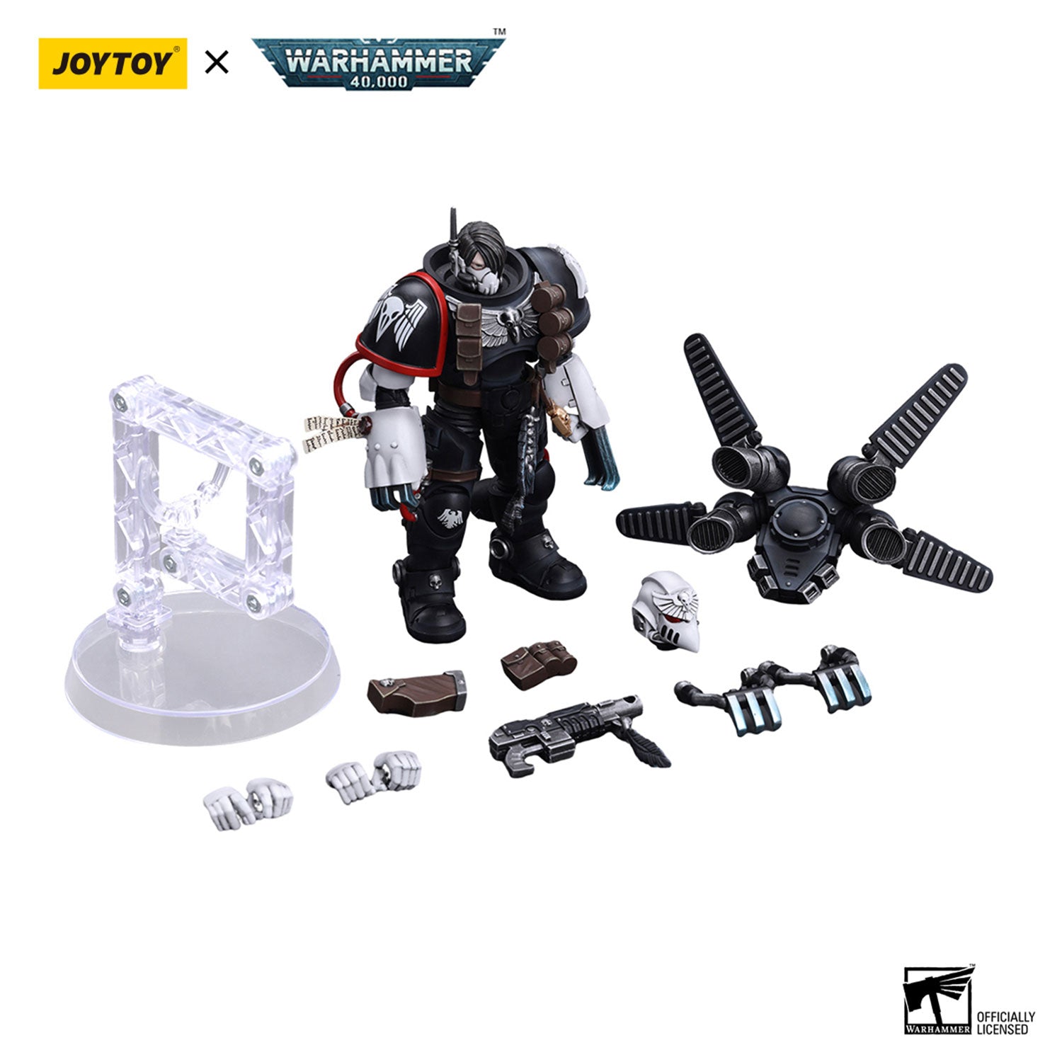 JOYTOY Warhammer 40K Raven Guard Chapter Master Kayvaan Shrike figure