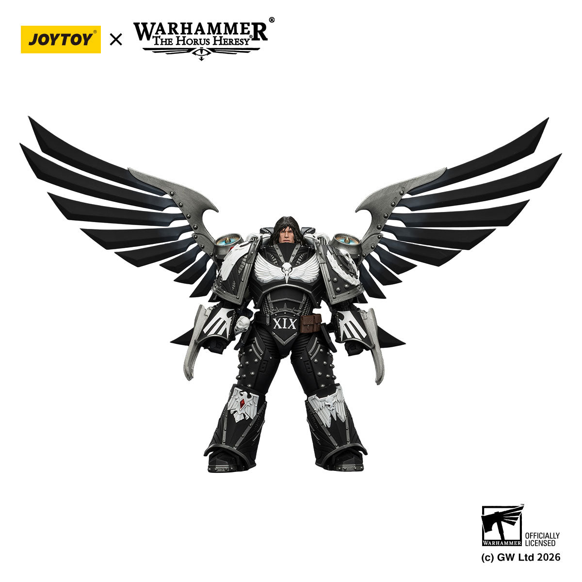 JOYTOY Horus Heresy Raven Guard Corvus Corax,Primarch of the XIX Legion figure