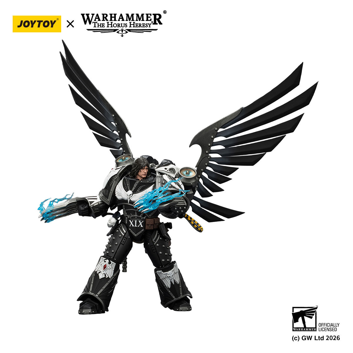 JOYTOY Horus Heresy Raven Guard Corvus Corax,Primarch of the XIX Legion figure