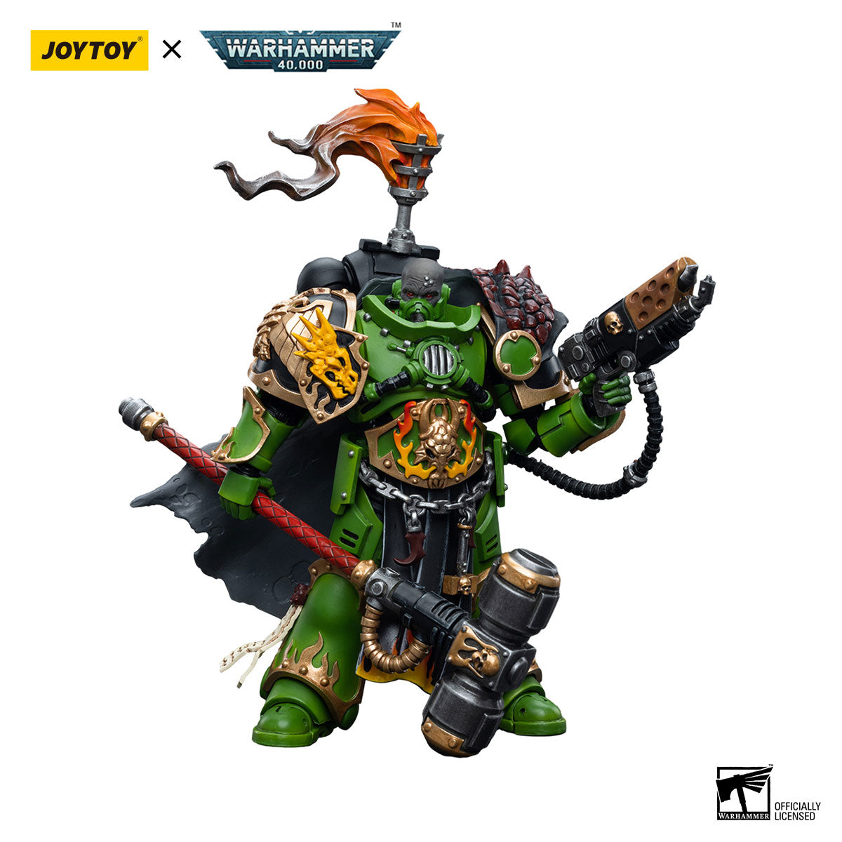 JOYTOY Warhammer 40K Salamanders Captain Adrax Agatone figure