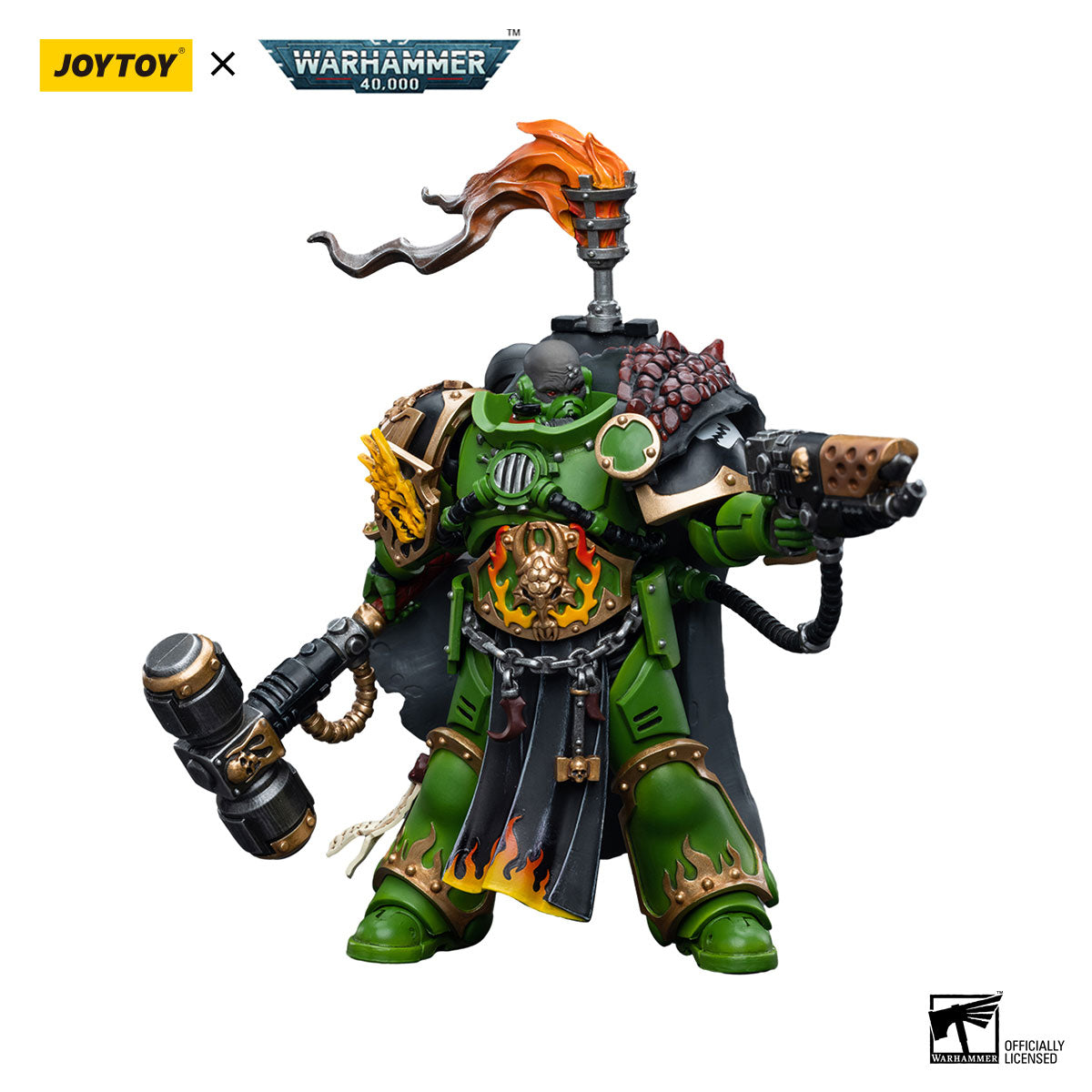 JOYTOY Warhammer 40K Salamanders Captain Adrax Agatone figure