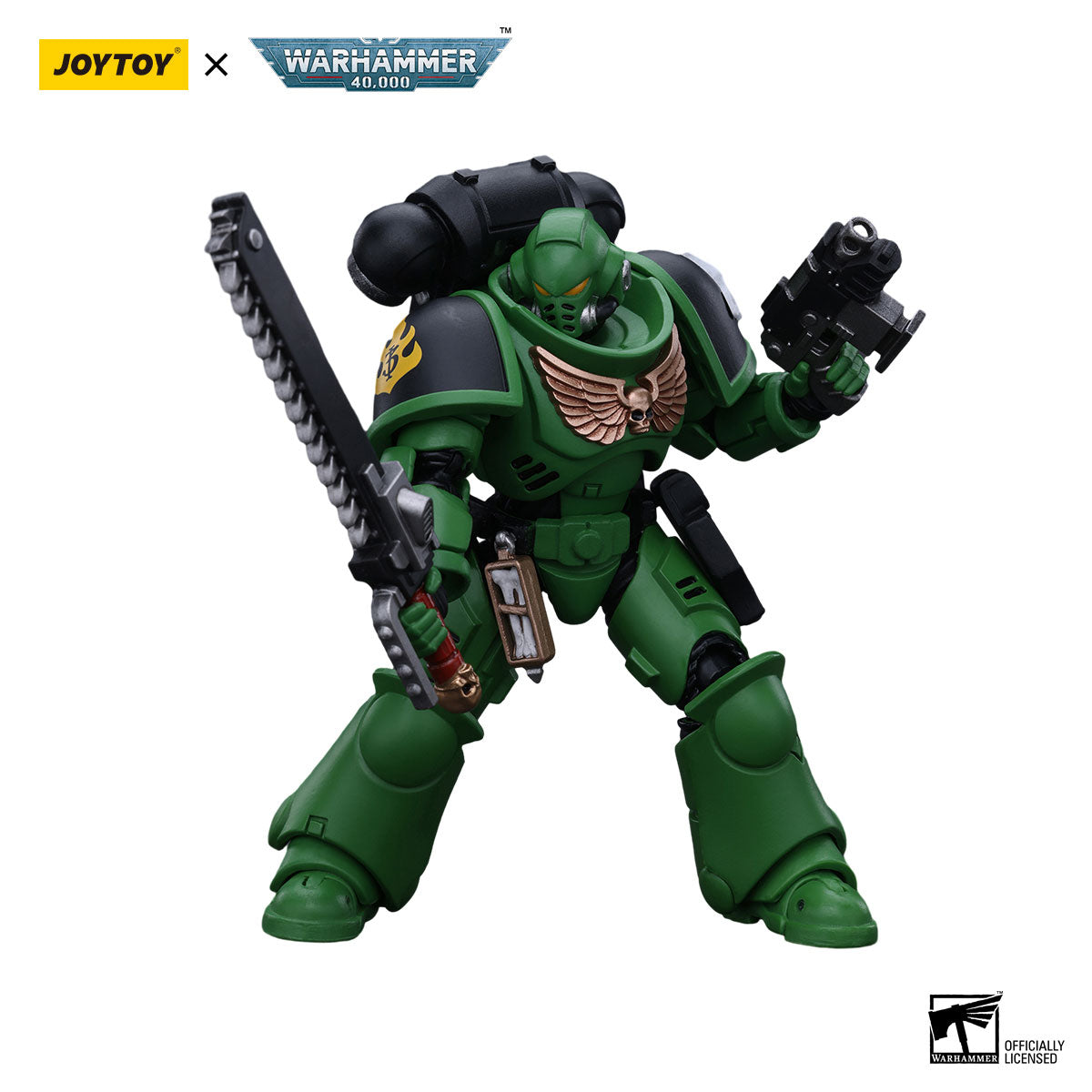 JOYTOY Warhammer 40K Salamanders Intercessors Brother Haecule figure