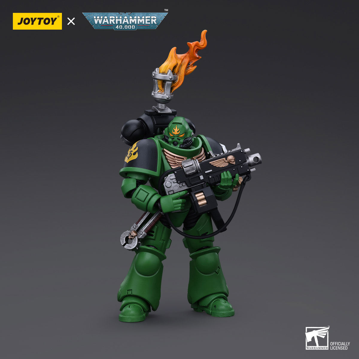 JOYTOY Warhammer 40K Salamanders Intercessors Sergeant Tsek'gan figure