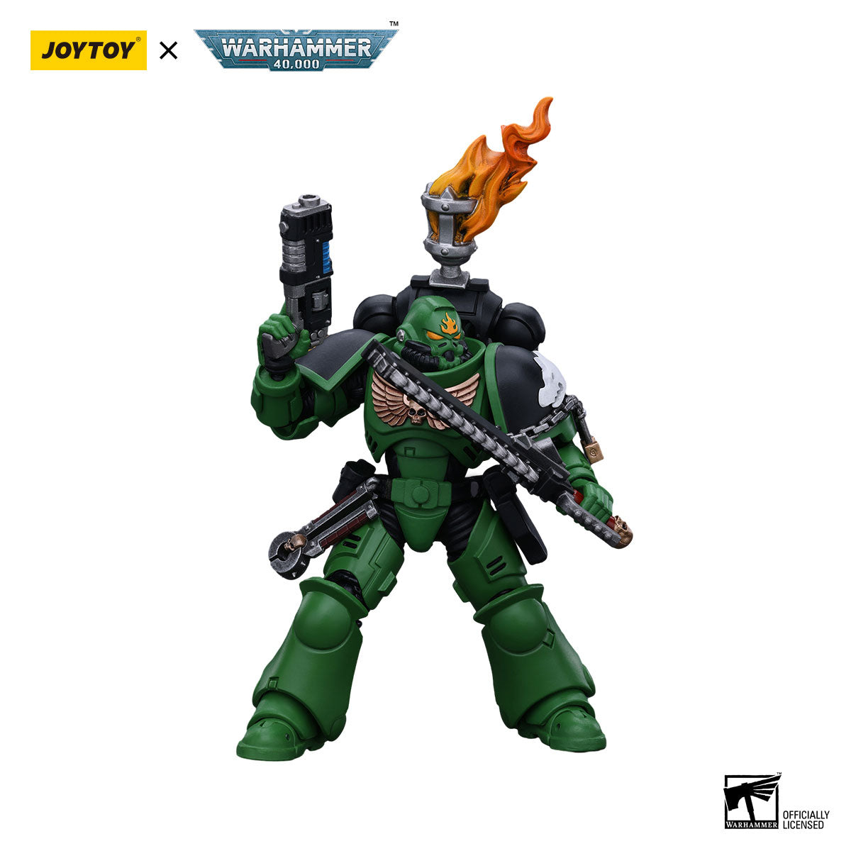 JOYTOY Warhammer 40K Salamanders Intercessors Sergeant Tsek'gan figure