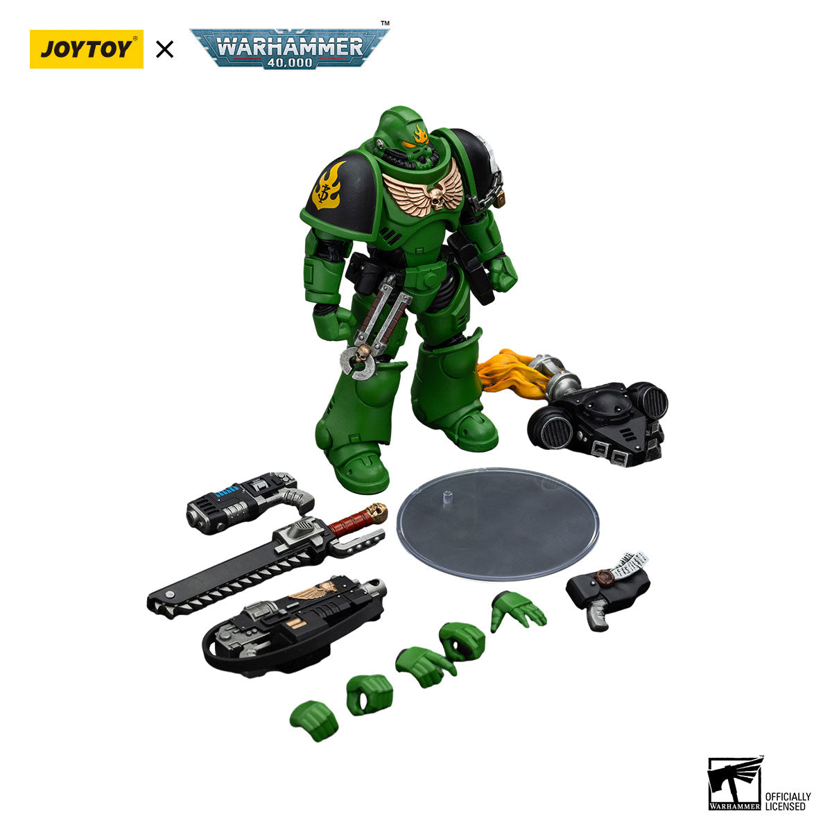JOYTOY Warhammer 40K Salamanders Intercessors Sergeant Tsek'gan figure