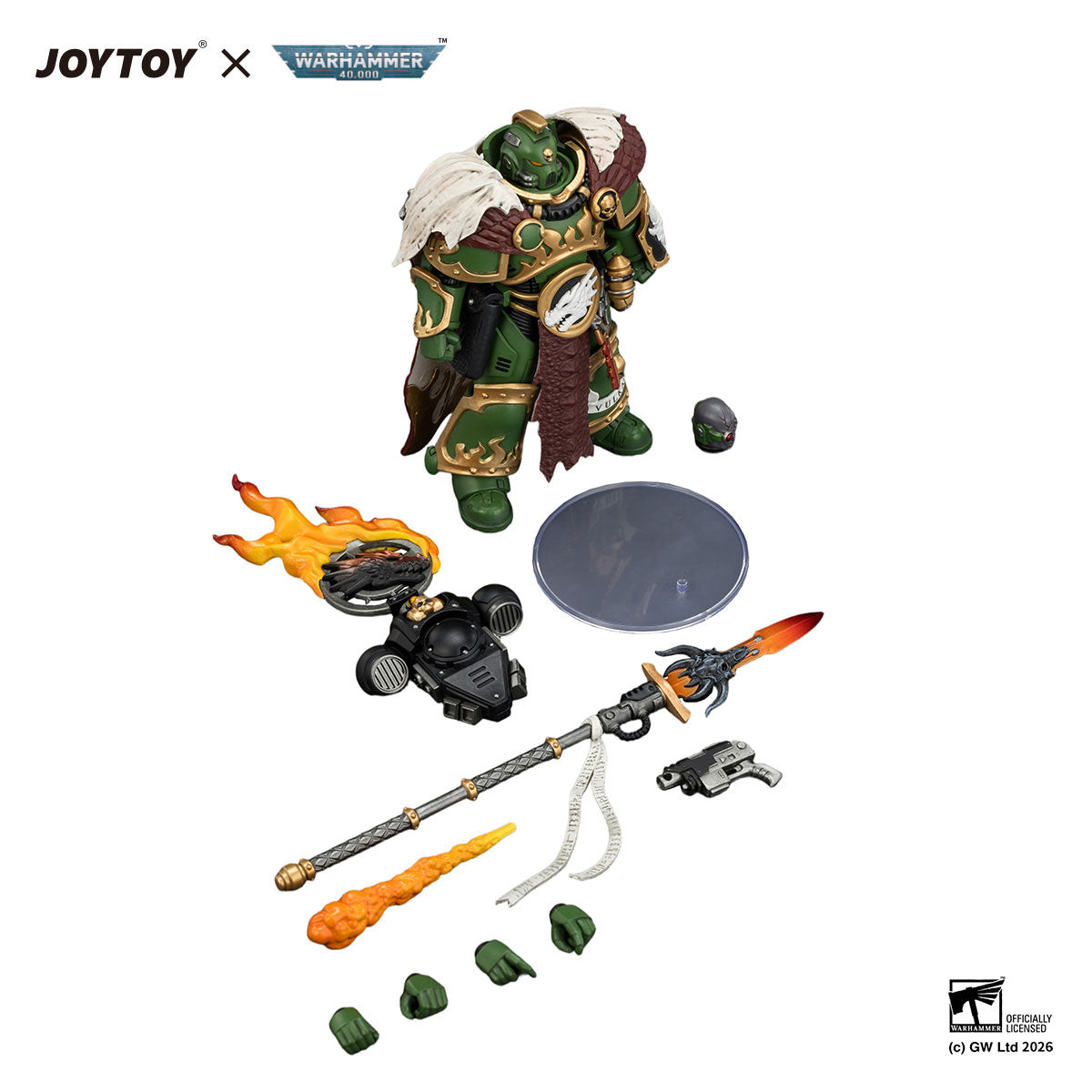 JOYTOY Warhammer 40K Salamanders Vulkan He'stan,the Forgefather figure