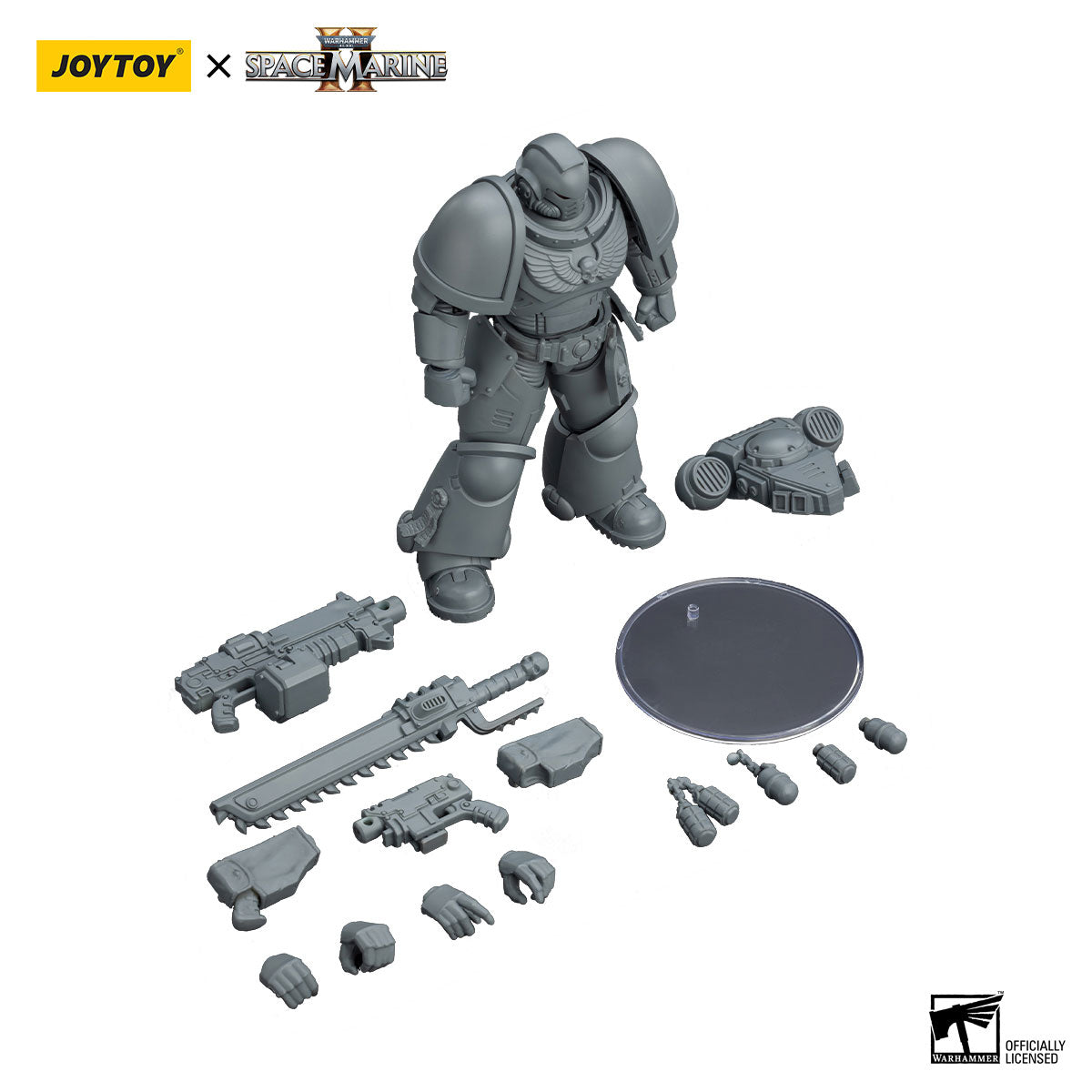 JOYTOY Warhammer 40K Space Marine 2 Space Marines Intercessor Armouring Hall Edition figure