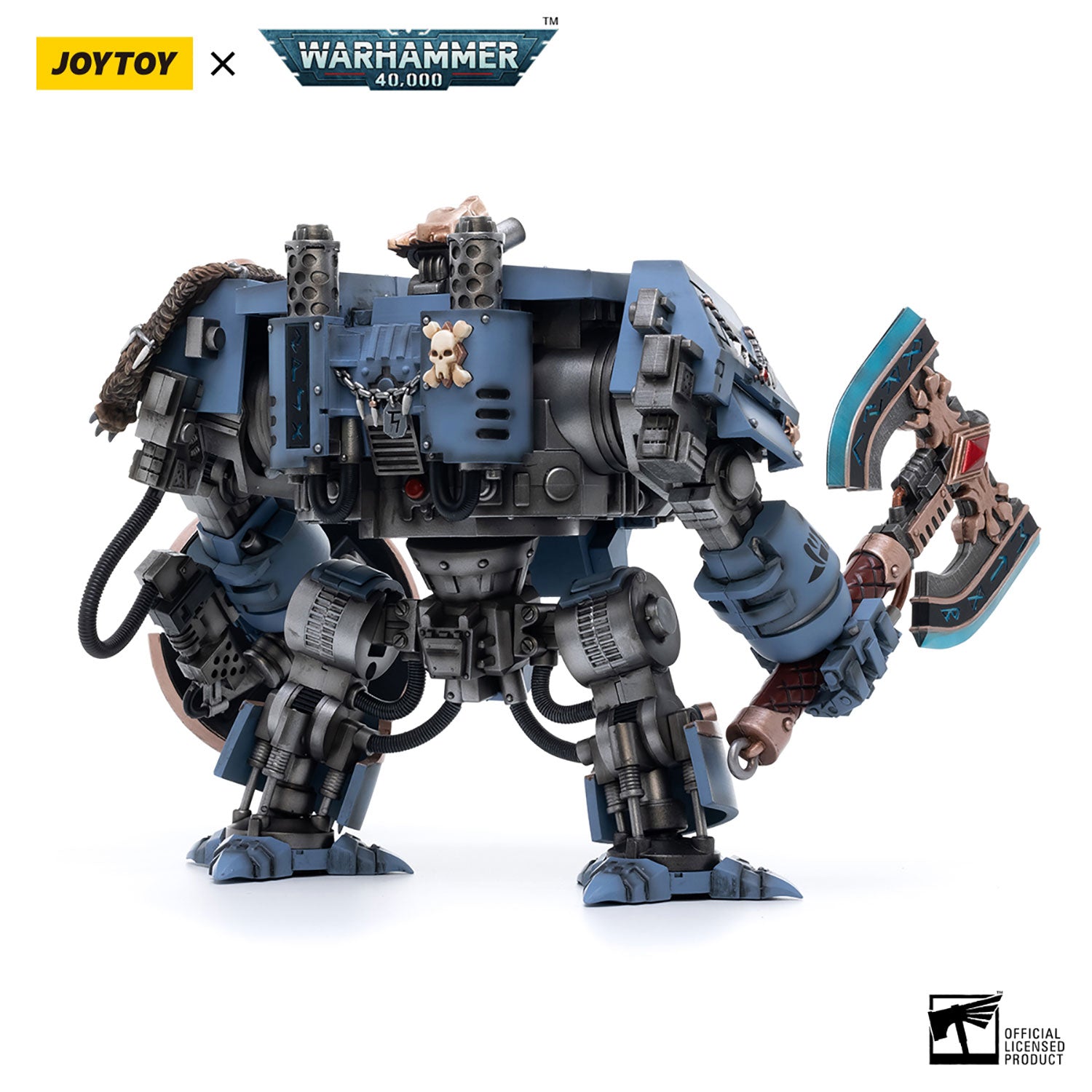 JOYTOY Warhammer 40K Space Wolves Space Marines Space Wolves Venerable Dreadnought Brother Hvor figure