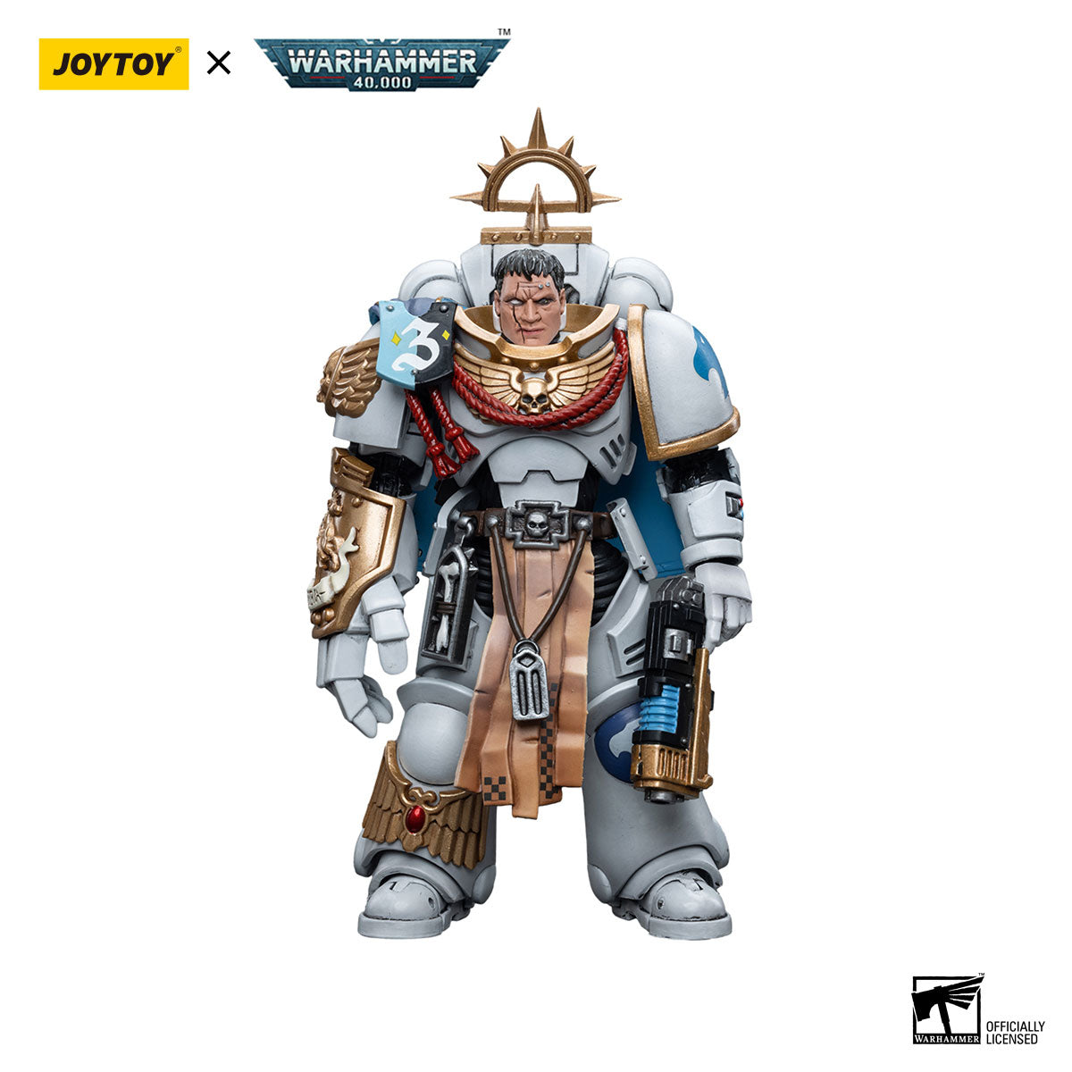 JOYTOY Warhammer 40K White Consuls Space Marines White Consuls Captain Messinius figure