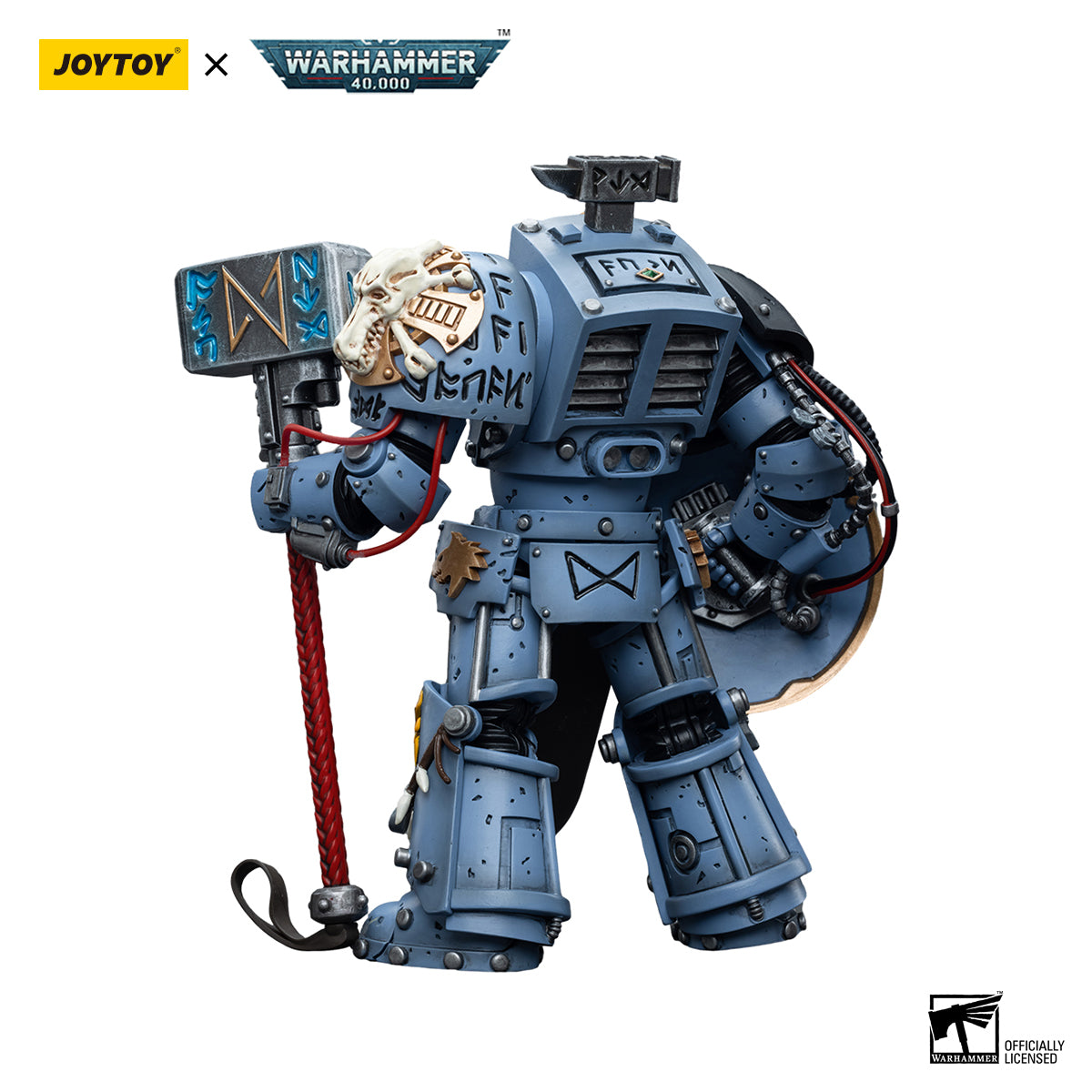 JOYTOY Warhammer 40K Space Wolves Arjac Rockfist figure