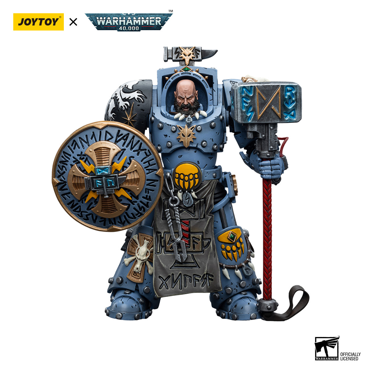 JOYTOY Warhammer 40K Space Wolves Arjac Rockfist figure