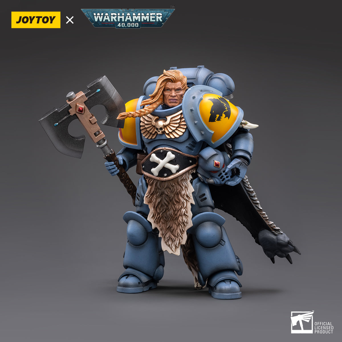 JOYTOY Warhammer 40K Space Wolves Claw Pack Pack Leader-Logan Ghostwolf figure
