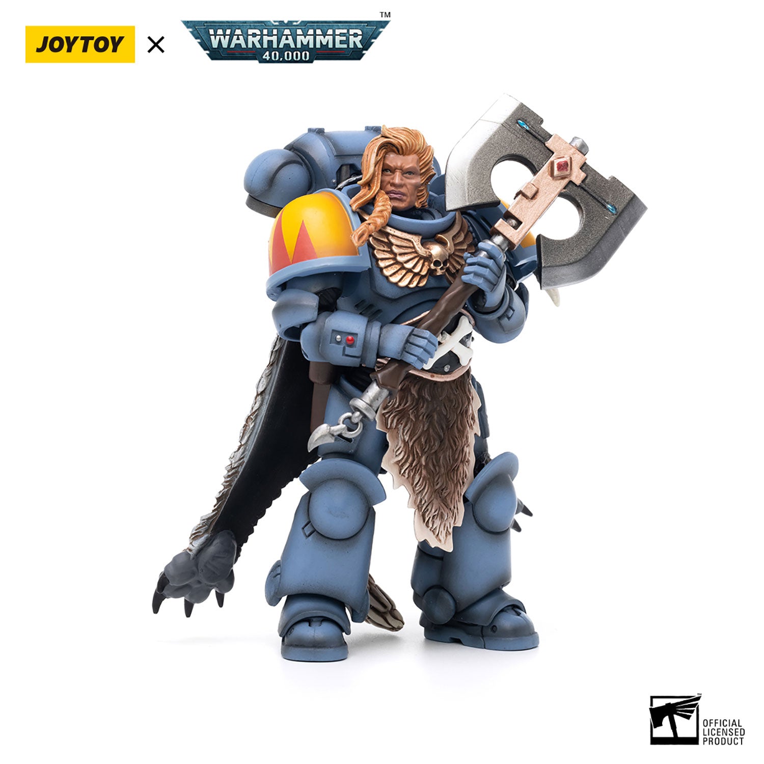 JOYTOY Warhammer 40K Space Wolves Claw Pack Pack Leader-Logan Ghostwolf figure