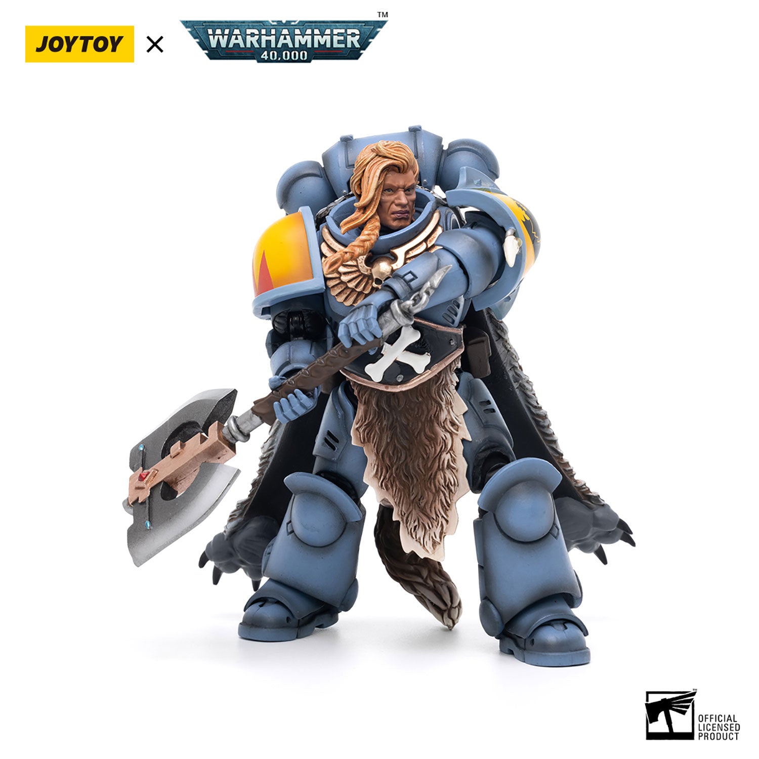 JOYTOY Warhammer 40K Space Wolves Claw Pack Pack Leader-Logan Ghostwolf figure