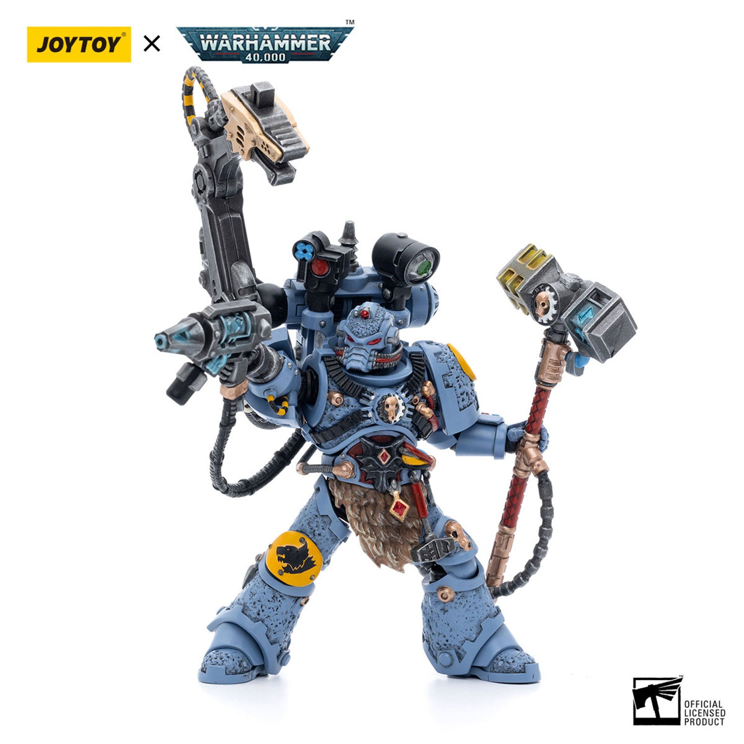 JOYTOY Warhammer 40K Space Wolves Iron Priest Jorin Fellhammer figure