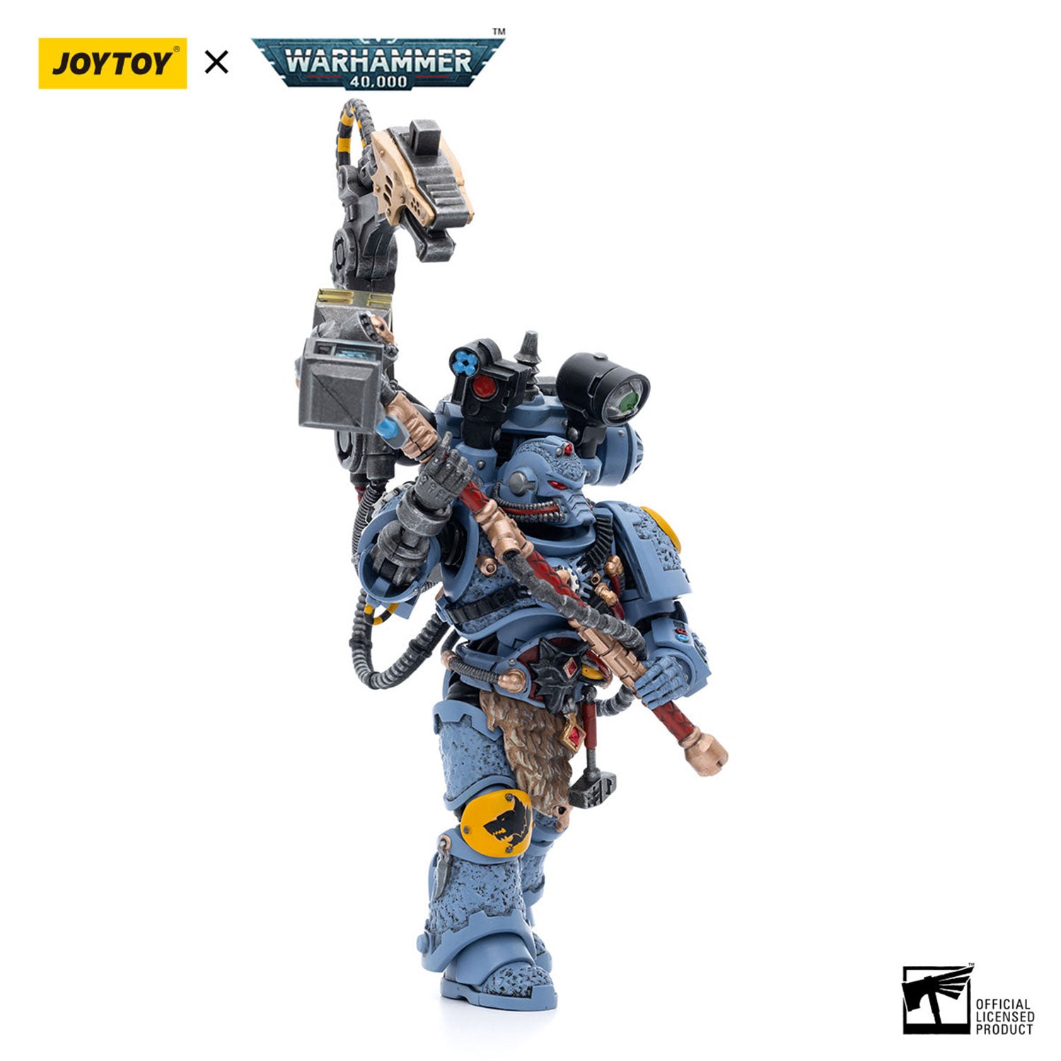 JOYTOY Warhammer 40K Space Wolves Iron Priest Jorin Fellhammer figure