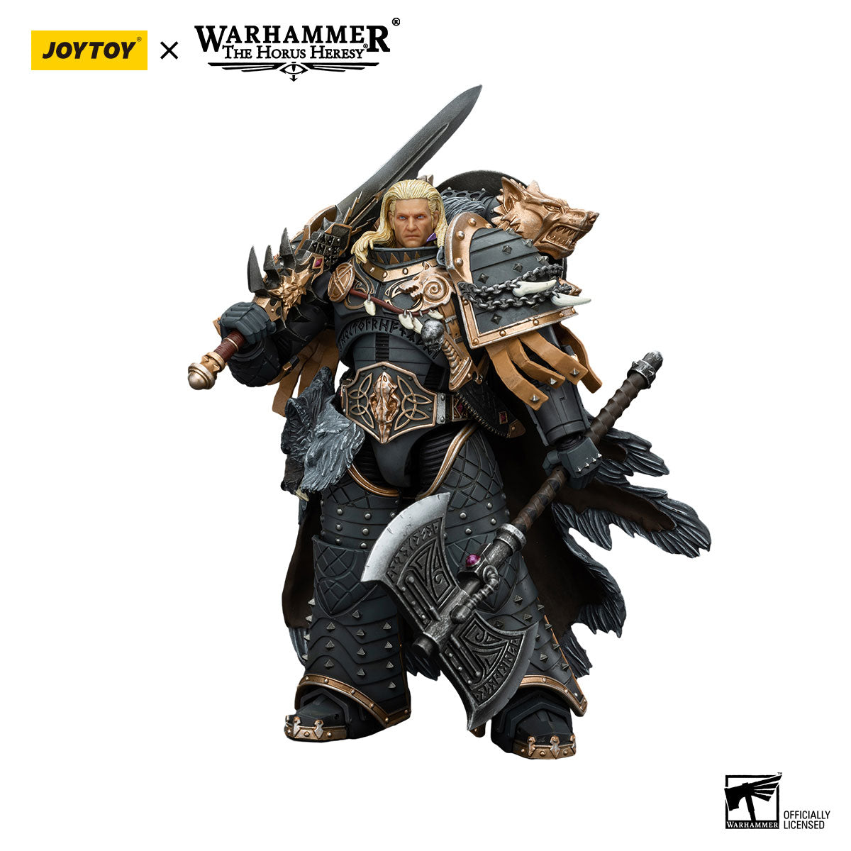 JOYTOY Horus Heresy Space Wolves Leman Russ Primarch of the VIth Legion figure