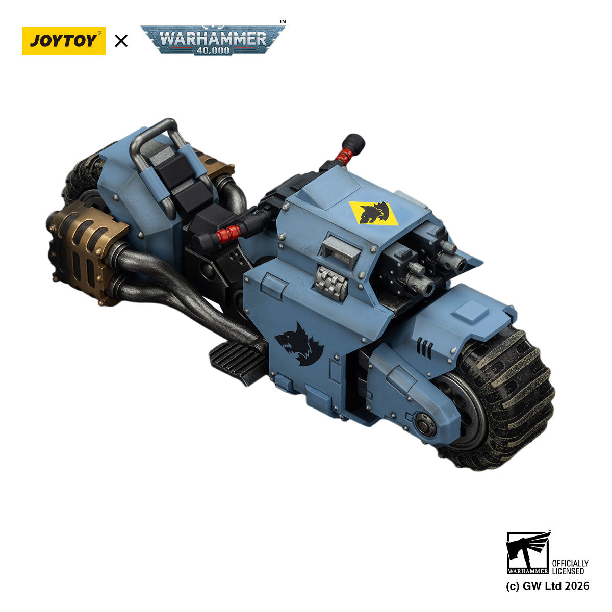 JOYTOY Warhammer 40K Space Wolves Raider-pattern Combat Bike figure