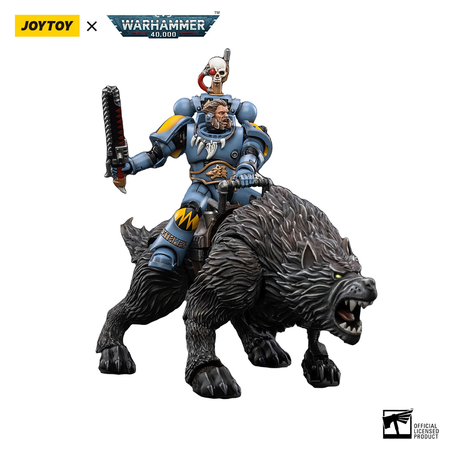JOYTOY Warhammer 40K Space Wolves Thunderwolf Cavalry Frode figure