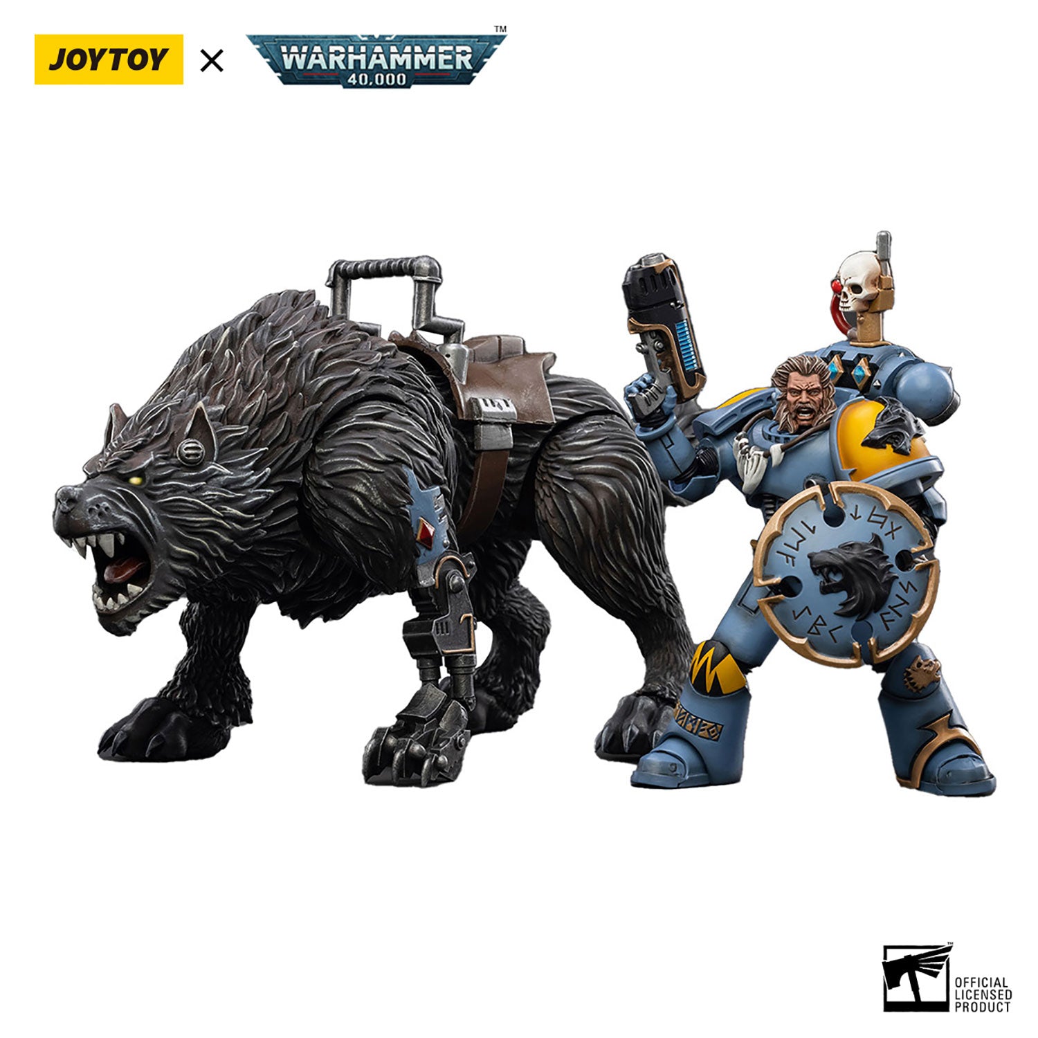 JOYTOY Warhammer 40K Space Wolves Thunderwolf Cavalry Frode figure