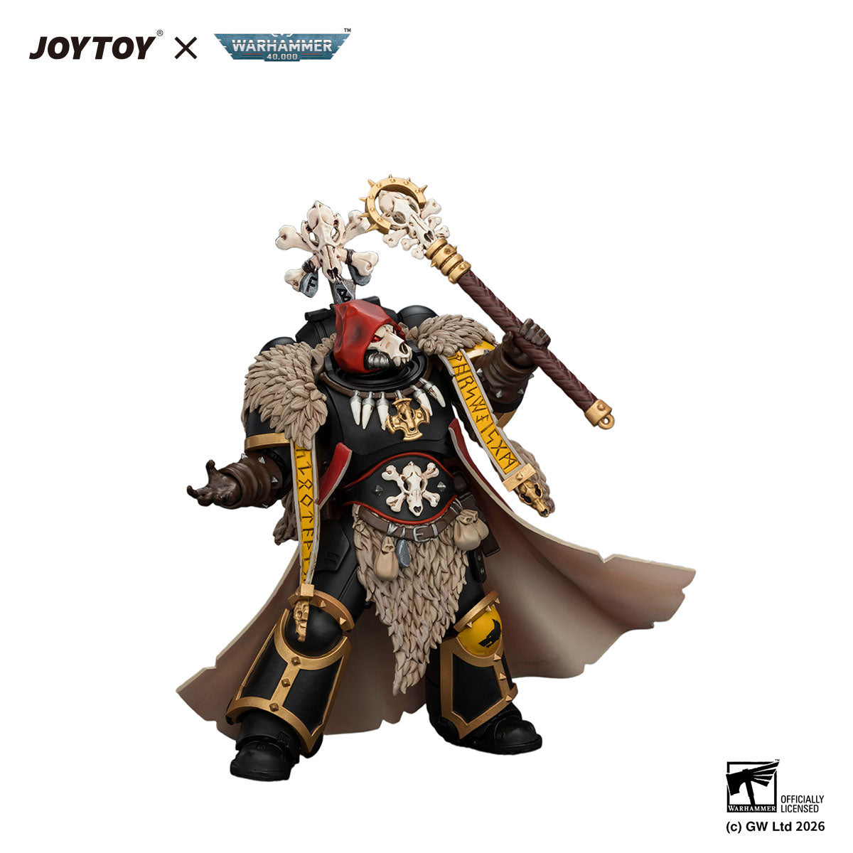 JOYTOY Warhammer 40K Space Wolves Wolf Priest figure