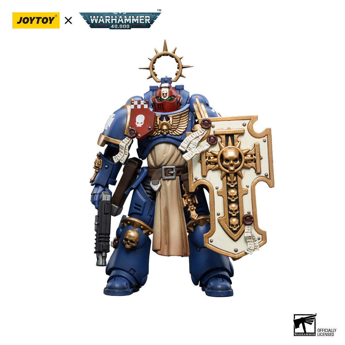 JOYTOY Warhammer 40K Ultramarines Bladeguard Veteran Brother Sergeant Proximo figure