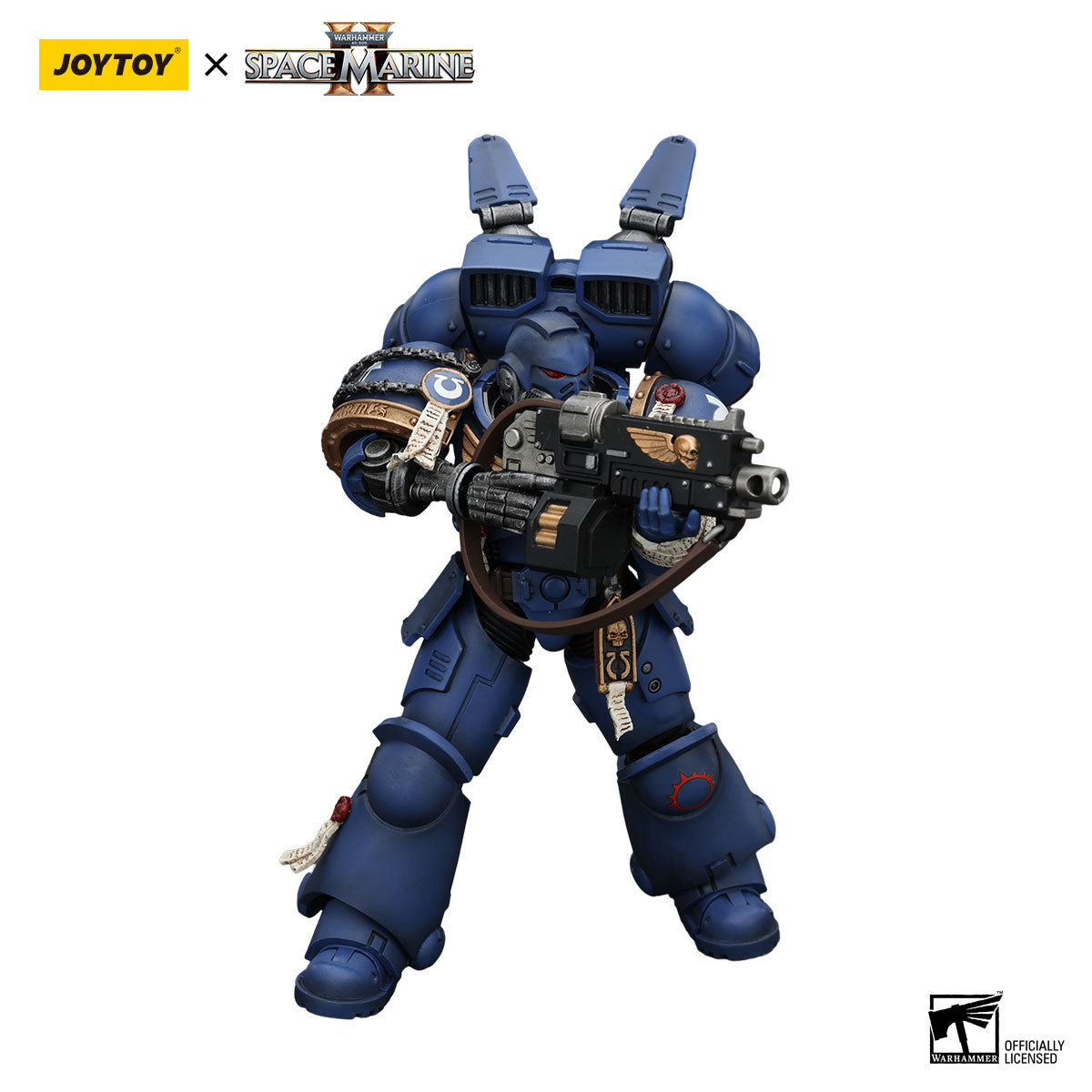 JOYTOY Warhammer 40K Space Marine 2 Ultramarines Brother Chairon figure