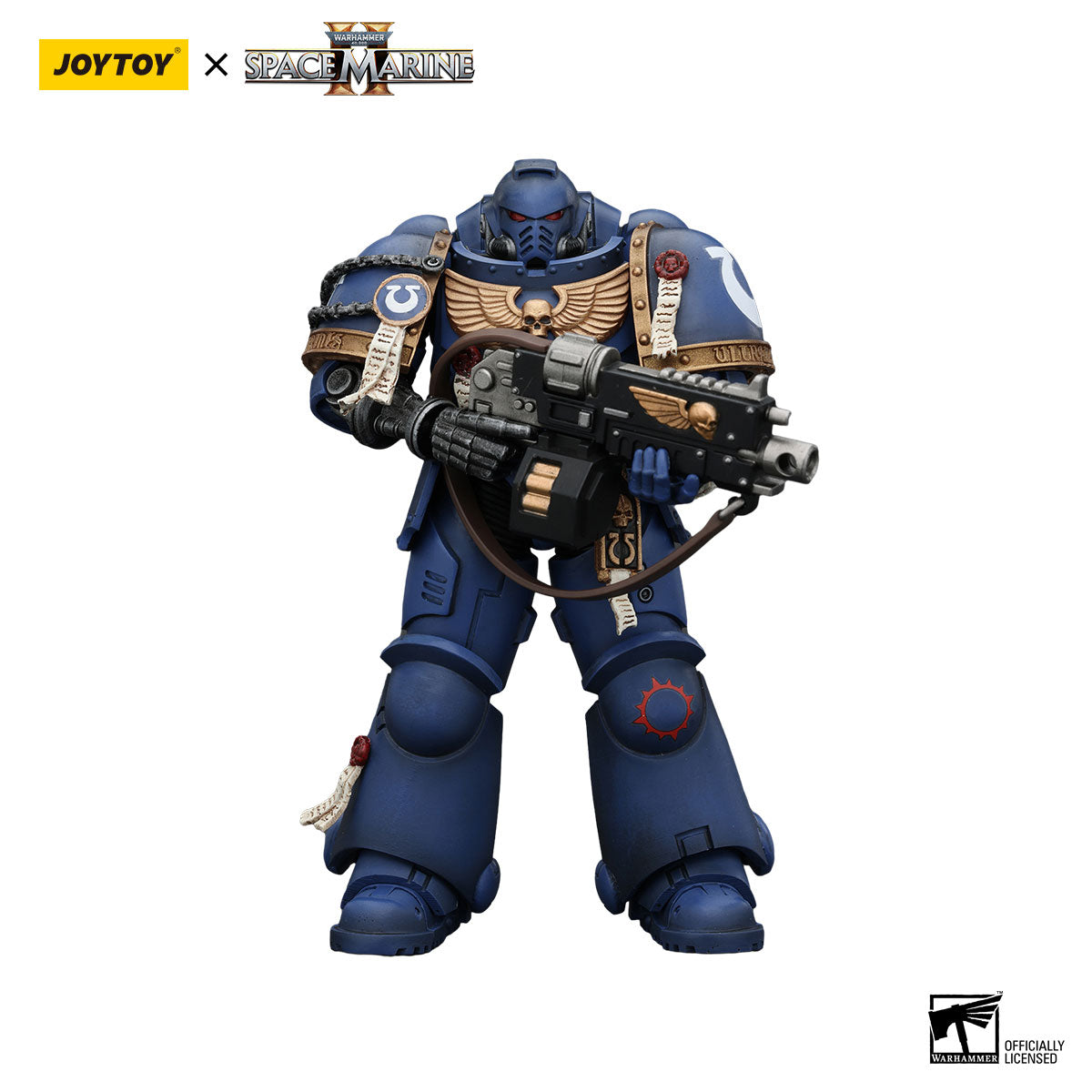 JOYTOY Warhammer 40K Space Marine 2 Ultramarines Brother Chairon figure
