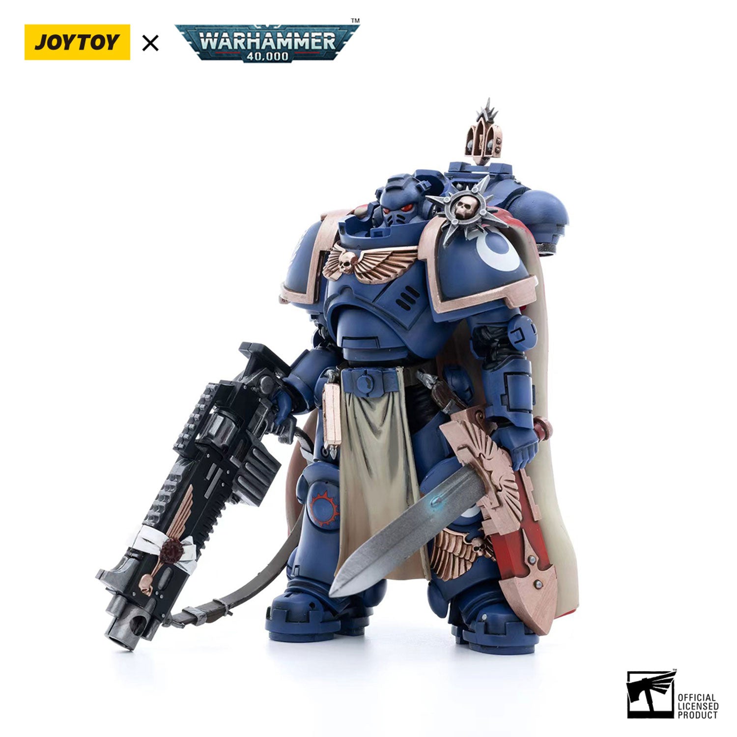 JOYTOY Warhammer 40K Ultramarines Captain figure