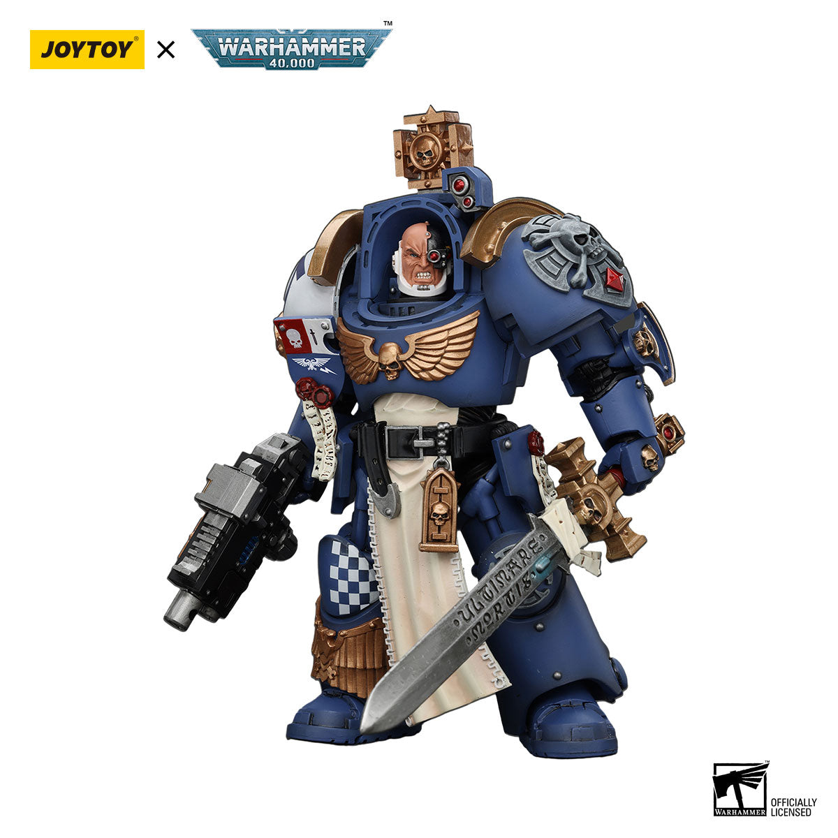 JOYTOY Warhammer 40K Ultramarines Captain in Terminator Armour figure