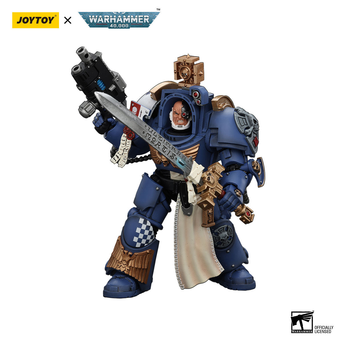 JOYTOY Warhammer 40K Ultramarines Captain in Terminator Armour figure