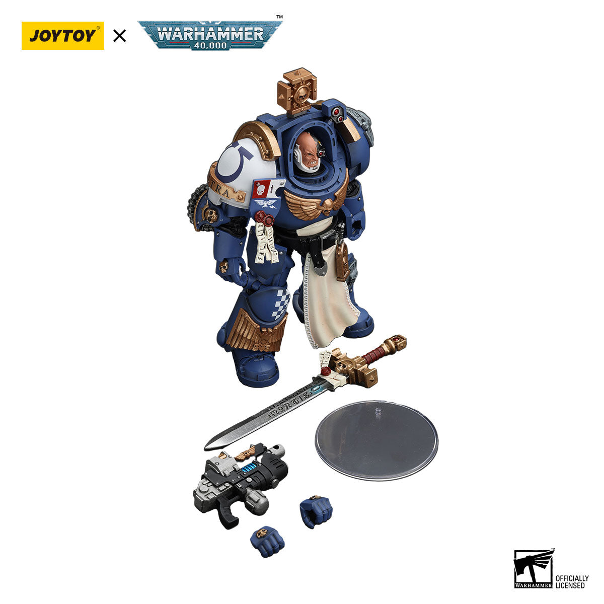 JOYTOY Warhammer 40K Ultramarines Captain in Terminator Armour figure