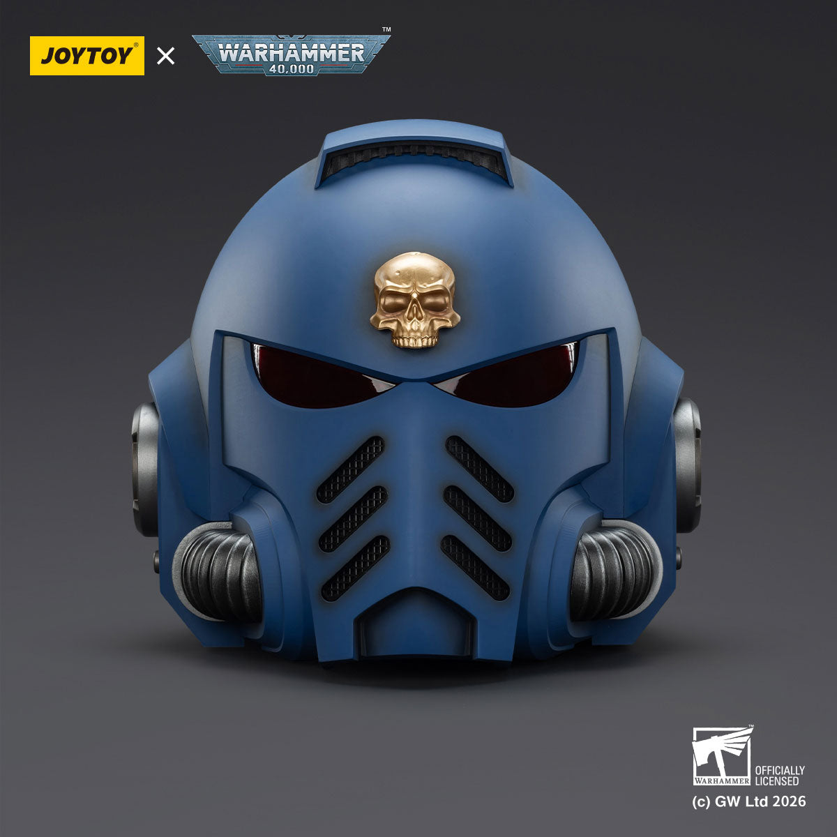 JOYTOY Warhammer 40K Ultramarines Captain MkX Helmet figure
