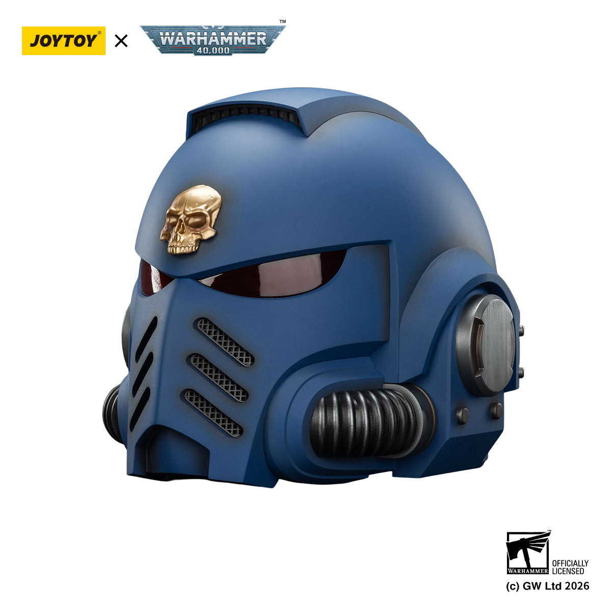 JOYTOY Warhammer 40K Ultramarines Captain MkX Helmet figure