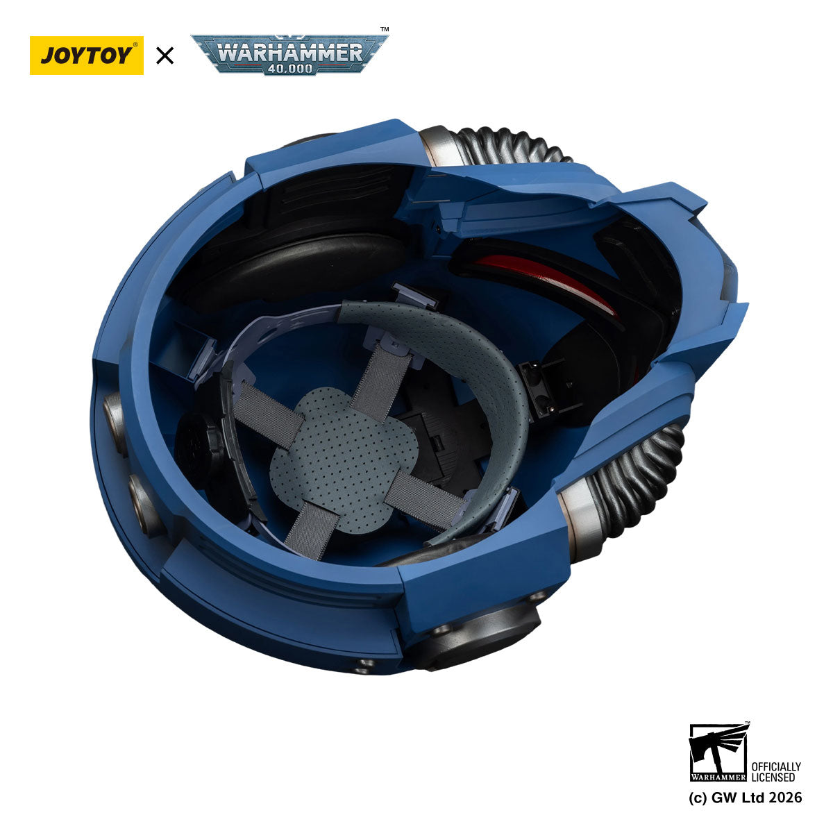 JOYTOY Warhammer 40K Ultramarines Captain MkX Helmet figure