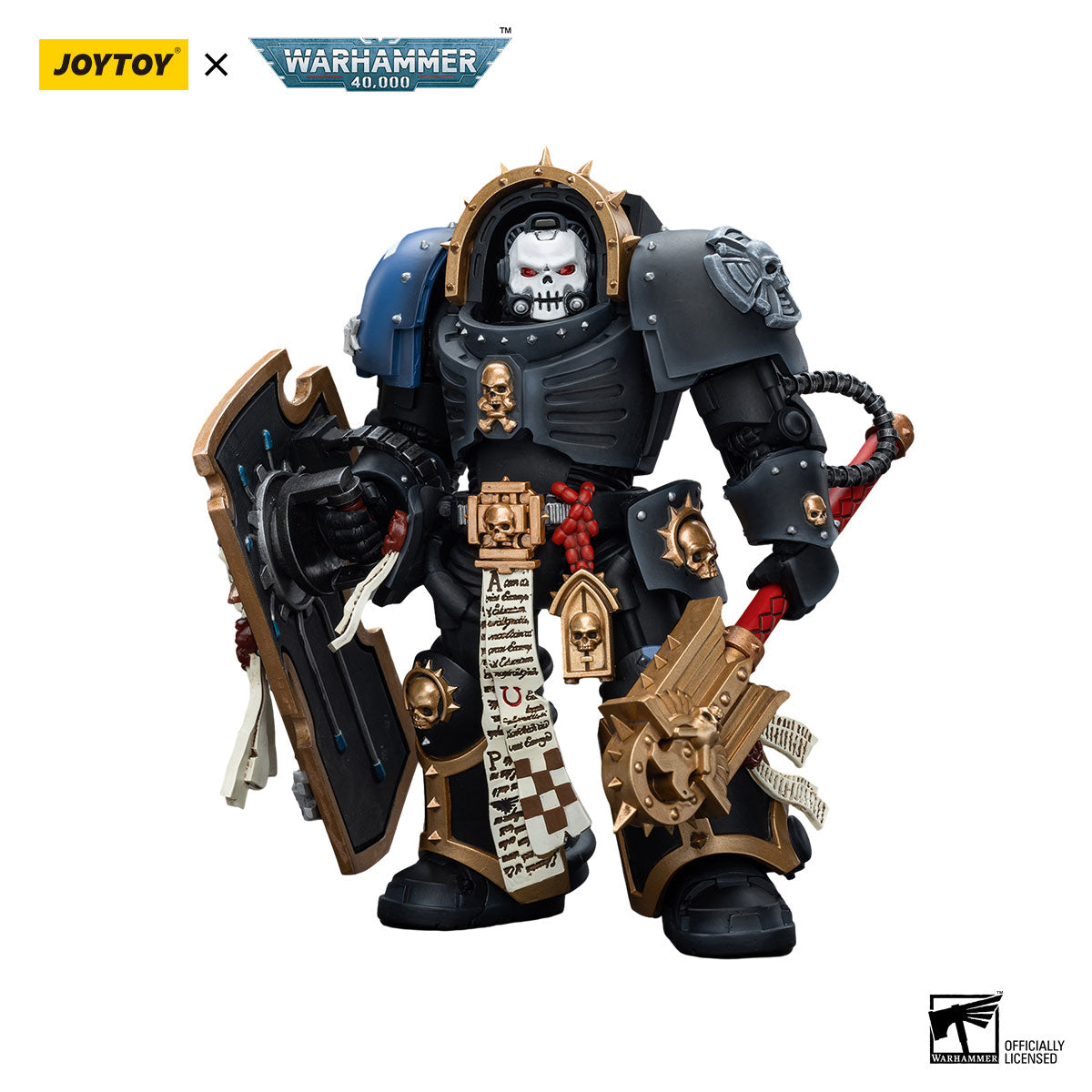 JOYTOY Warhammer 40K Ultramarines Chaplain in Terminator Armour figure