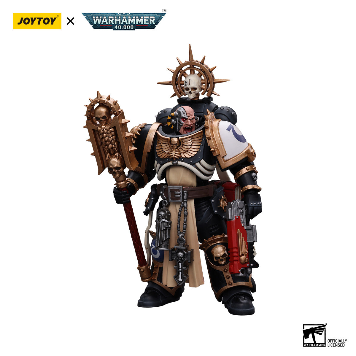 JOYTOY Warhammer 40K Ultramarines Chaplain(Indomitus) figure