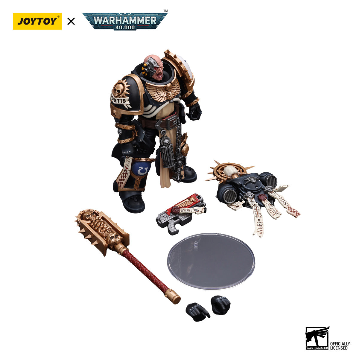 JOYTOY Warhammer 40K Ultramarines Chaplain(Indomitus) figure