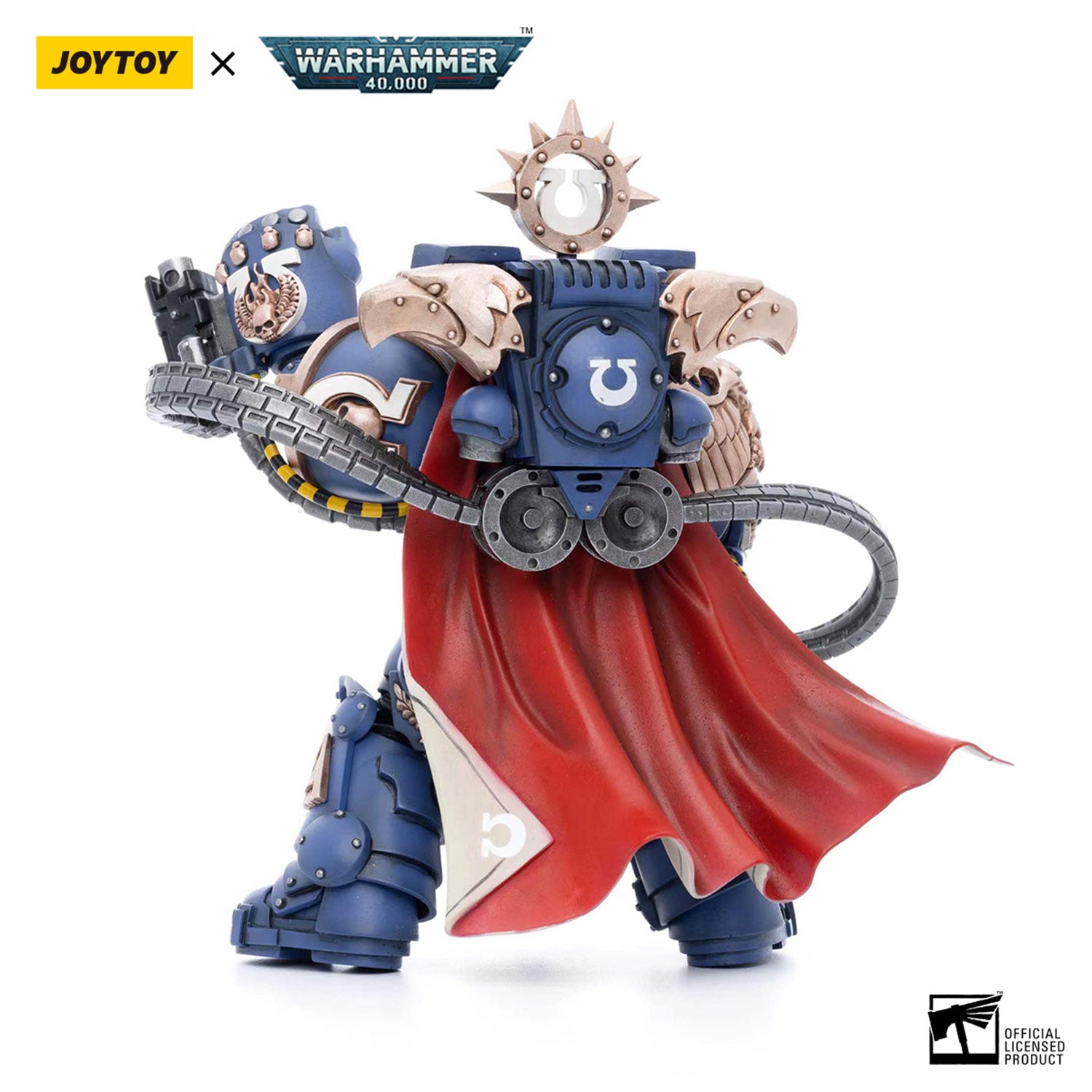JOYTOY Warhammer 40K Ultramarines Chapter Master Marneus Calgar figure