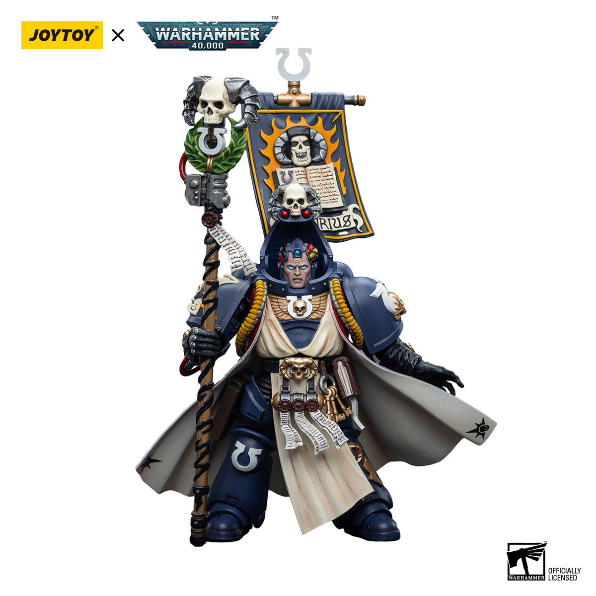 JOYTOY Warhammer 40K Ultramarines Chief Librarian Tigurius figure
