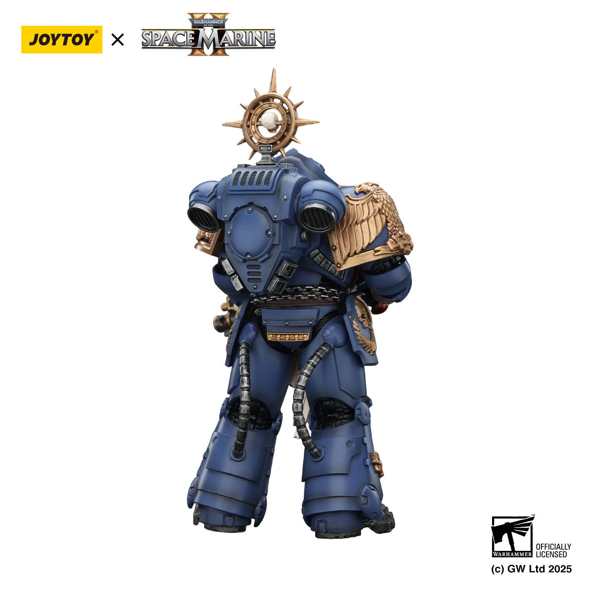 JOYTOY Warhammer 40K Space Marine 2 Ultramarines Heavy Relic Primus Armor figure
