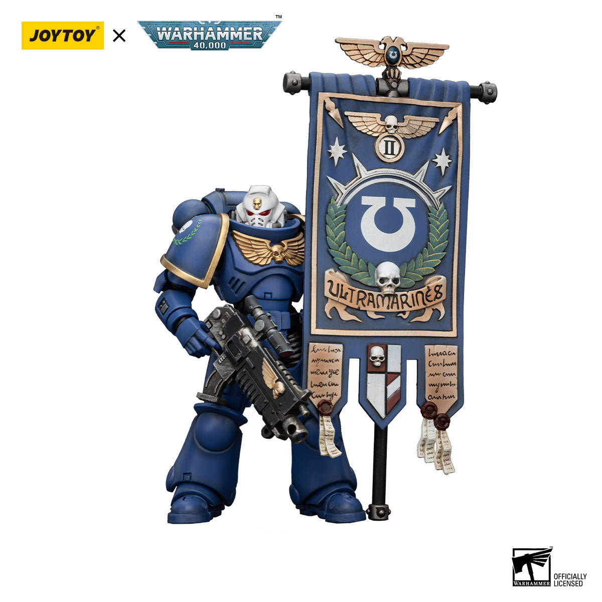 JOYTOY Warhammer 40K Ultramarines Heroes of the Chapter Primaris Ancient Posca figure