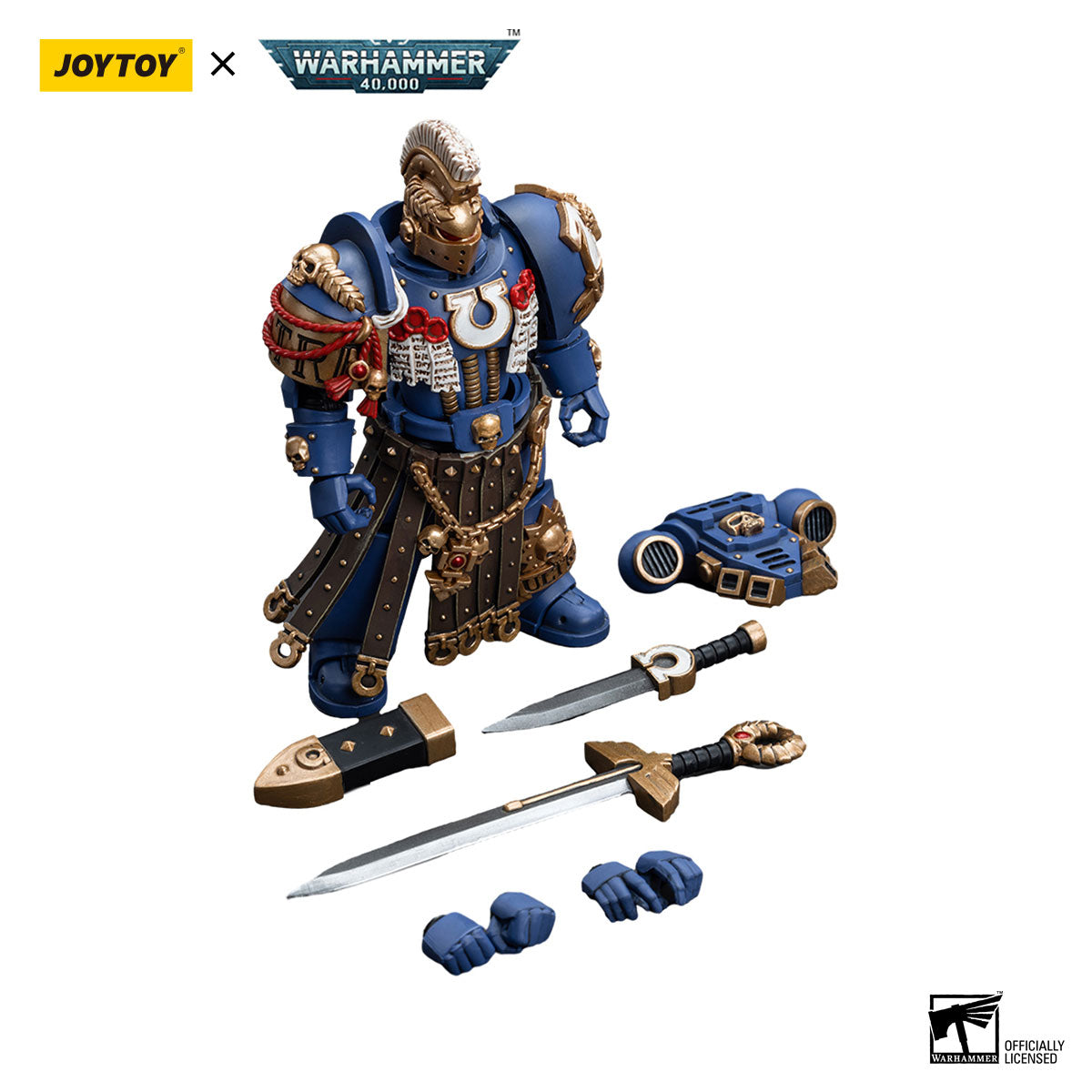 JOYTOY Warhammer 40K Ultramarines Honour Guard Chapter Champion figure